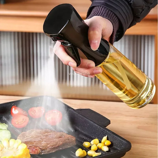 200/300/500ml Oil Spray Bottle Kitchen Baking Olive Oil Dispenser Camping BBQ Baking Salad Vinegar Soy Sauce Sprayer Containers